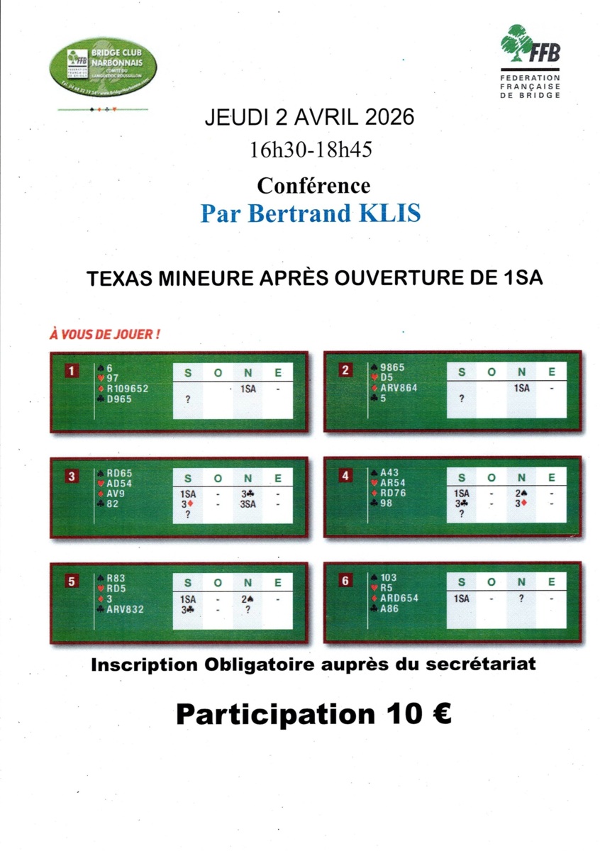 Conférence Avec Bertrand Klis